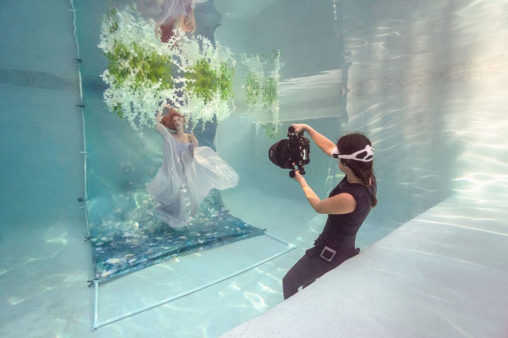 Underwater portrait photography training